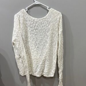 Cupcakes & Cashmere Open Back Textured Sweater